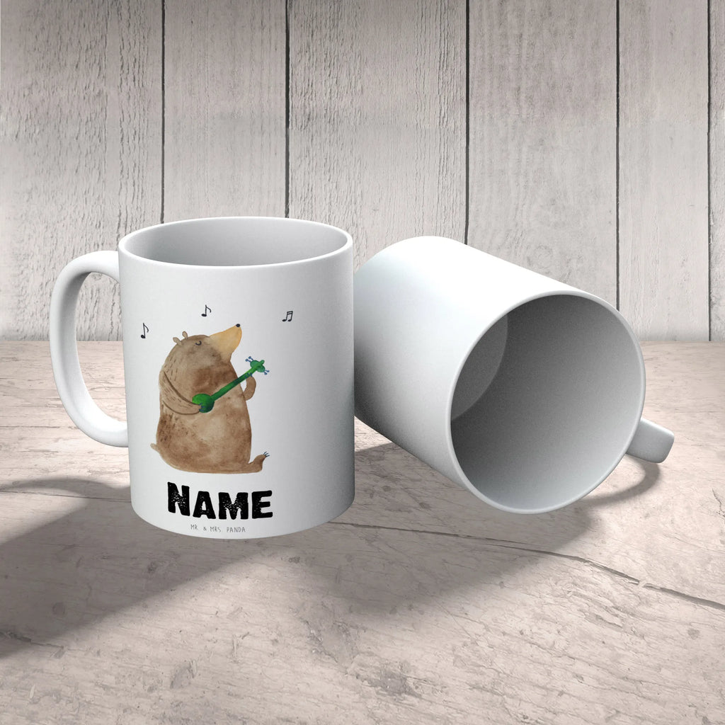 Personalisierte Tasse Bär Gitarre Tasse mit Namen, Namen, Tasse, Drucken, Personalisiert, Wunschname, Namenstasse, Personalisierte Tasse, Teddy, Bär, Teddybär