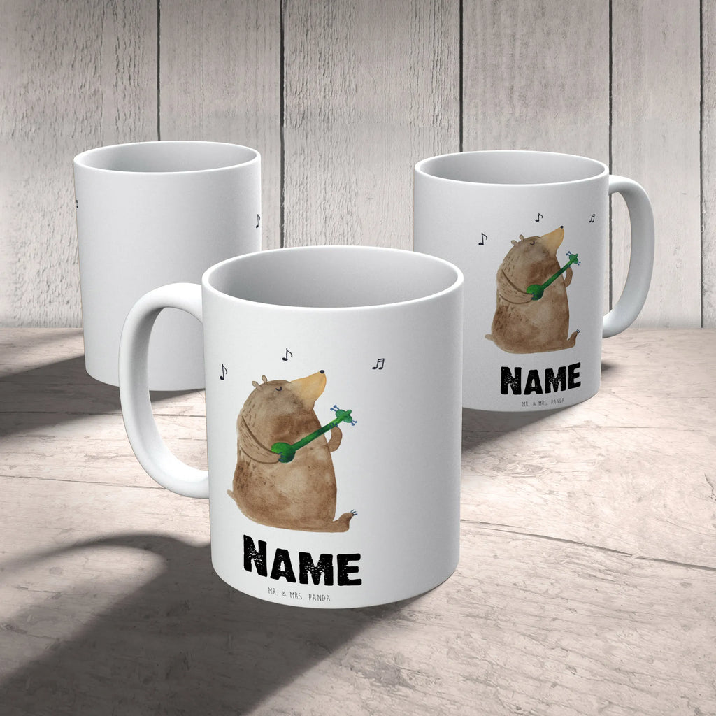 Personalisierte Tasse Bär Gitarre Tasse mit Namen, Namen, Tasse, Drucken, Personalisiert, Wunschname, Namenstasse, Personalisierte Tasse, Teddy, Bär, Teddybär