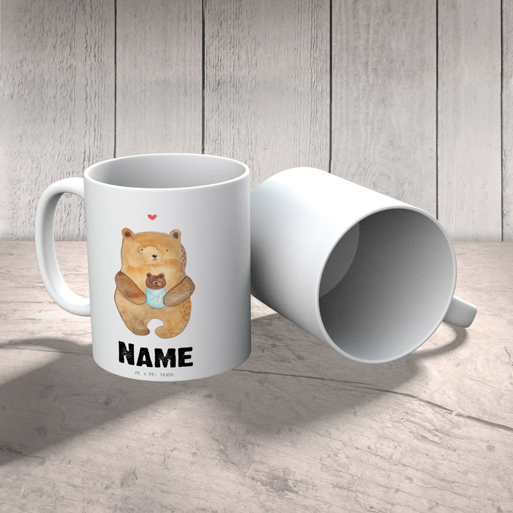 Personalisierte Tasse Bär mit Baby Namen, Drucken, Personalisiert, Tasse, Tasse mit Namen, Namenstasse, Wunschname, Personalisierte Tasse, Bär, Teddy, Teddybär, Enkel, Täufling, Taufe, Neffe, Geburt, Nichte, Mutter, Enkelin, Glückwunsch, Eltern, Geburtstag, Baby