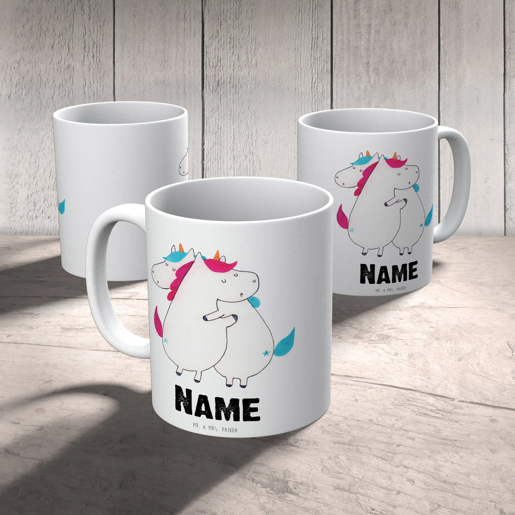 Personalisierte Tasse Einhörner Umarmen Namenstasse, Tasse mit Namen, Personalisiert, Wunschname, Tasse, Drucken, Personalisierte Tasse, Namen, Einhorn, Einhörner, Einhorn Deko, Unicorn, Geschwister, Freundinnen, Schwestern, BFF, Schwester, Freundin, Liebe, Sister, Familie