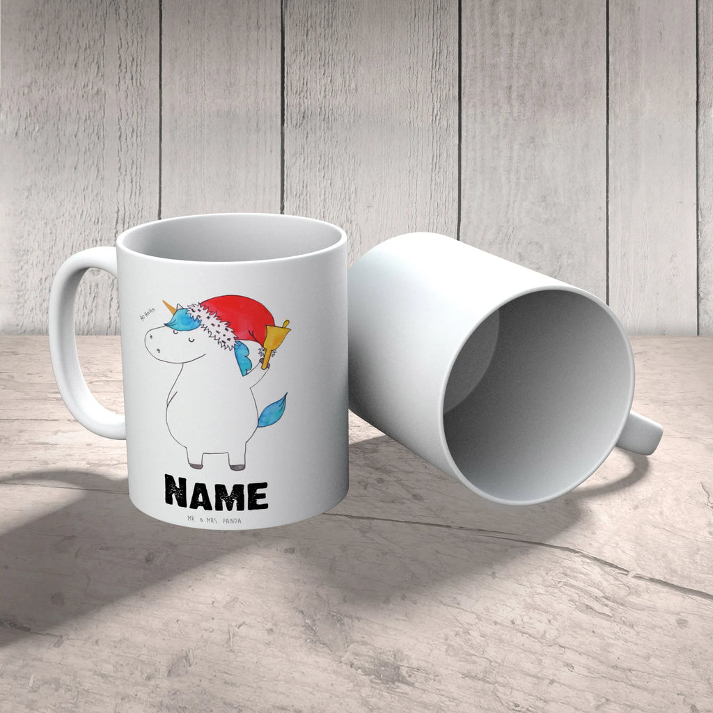 Personalisierte Tasse Einhorn Weihnachtsmann Tasse, Namenstasse, Wunschname, Drucken, Personalisiert, Personalisierte Tasse, Namen, Tasse mit Namen, Unicorn, Einhorn, Einhörner, Einhorn Deko, Wunschzettel, Schoki, Feenstaub, Nikolaus, Weihnachtsmann, Weihnachten, Wunschliste, Gin, Schokolade