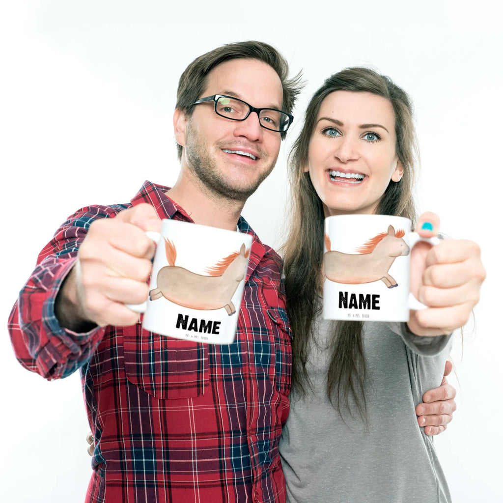 Personalisierte Tasse Pferd springt Personalisierte Tasse, Namen, Tasse mit Namen, Wunschname, Drucken, Namenstasse, Tasse, Personalisiert, Bauernhof, Hoftiere, Landwirt, Landwirtin, Pferd, ausreiten, Pferdebesitzer, Pferde, reiten, Pony, Pferdestall, Stall