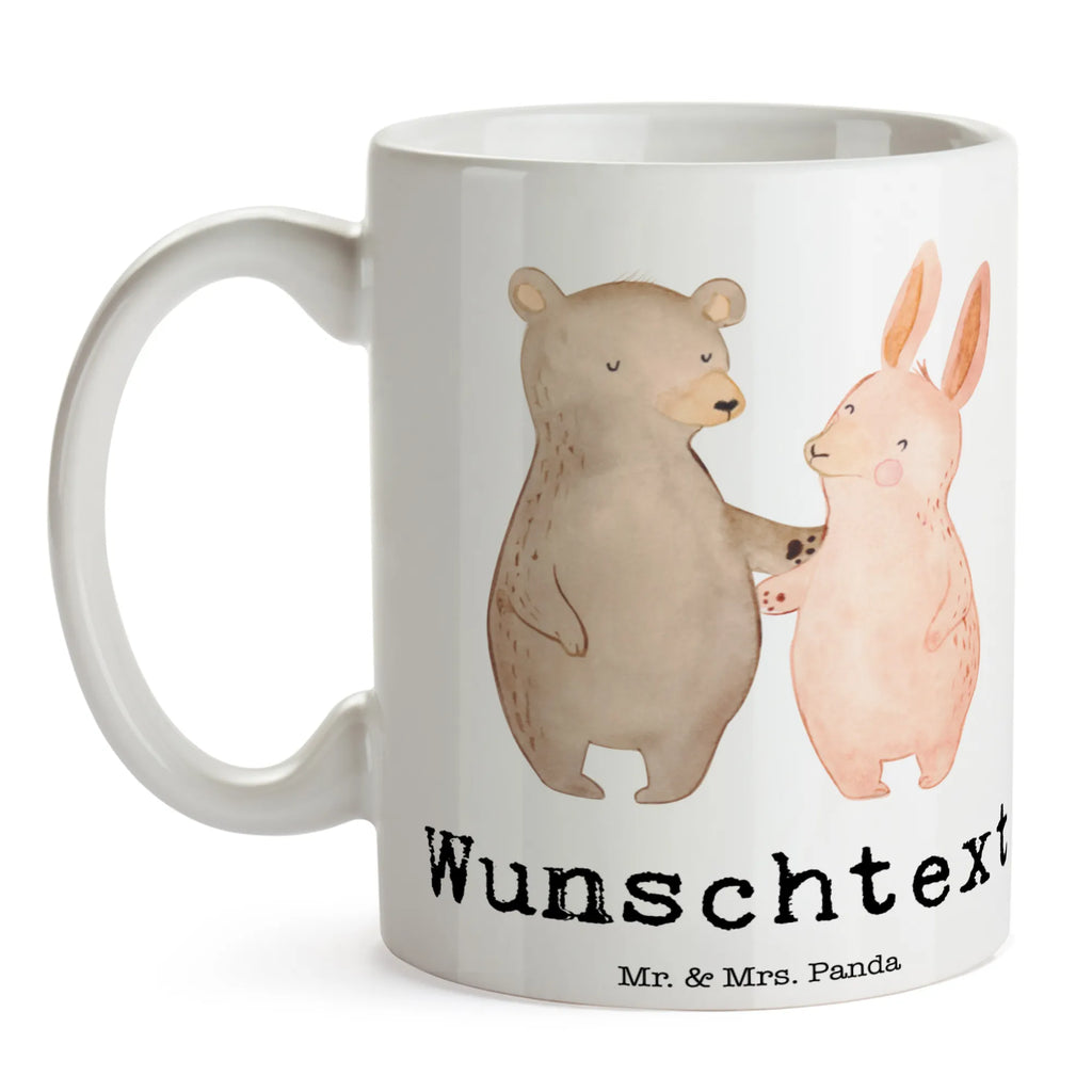 Personalisierte Tasse Bär Hase Umarmen Personalisierte Tasse, Tasse, Namenstasse, Drucken, Namen, Wunschname, Personalisiert, Tasse mit Namen, Liebe, Partner, Freund, Freundin, Ehemann, Ehefrau, Heiraten, Verlobung, Heiratsantrag, Liebesgeschenk, Jahrestag, Hocheitstag, Freunde, Bärchen, Bär, bester Freund, Hase, best friends