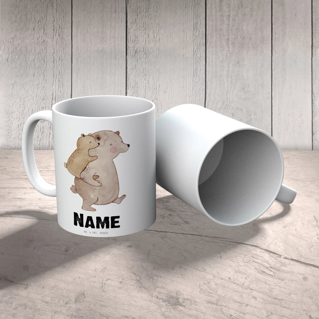 Personalisierte Tasse Papa Bär Namenstasse, Tasse mit Namen, Wunschname, Drucken, Personalisiert, Namen, Personalisierte Tasse, Tasse, Familie, Vatertag, Muttertag, Bruder, Schwester, Mama, Papa, Oma, Opa, Geburtstag, Onkel, Vater, Vati, Geschenk, Papi