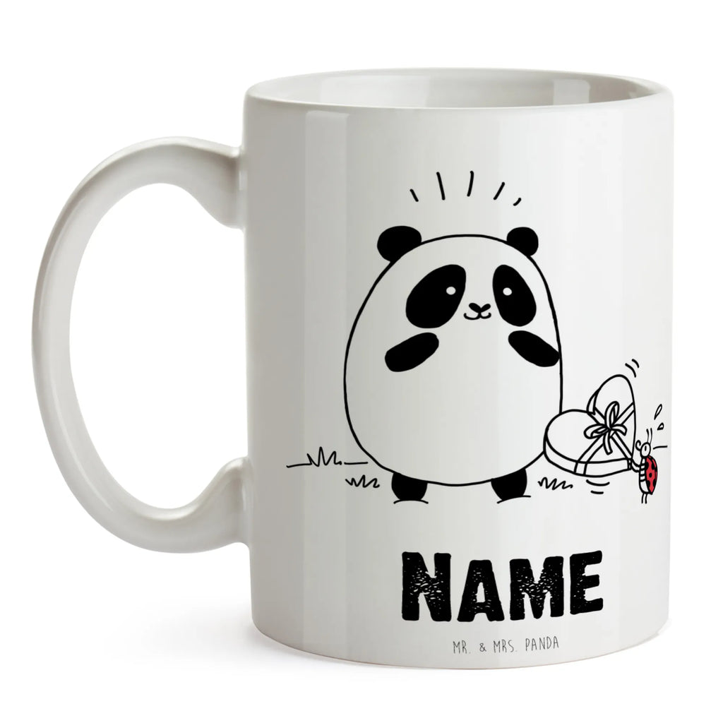 Spersonalizowany kubek Panda Dziękuję Namenstasse, Drucken, Namen, Wunschname, Personalisiert, Tasse, Personalisierte Tasse, Tasse mit Namen