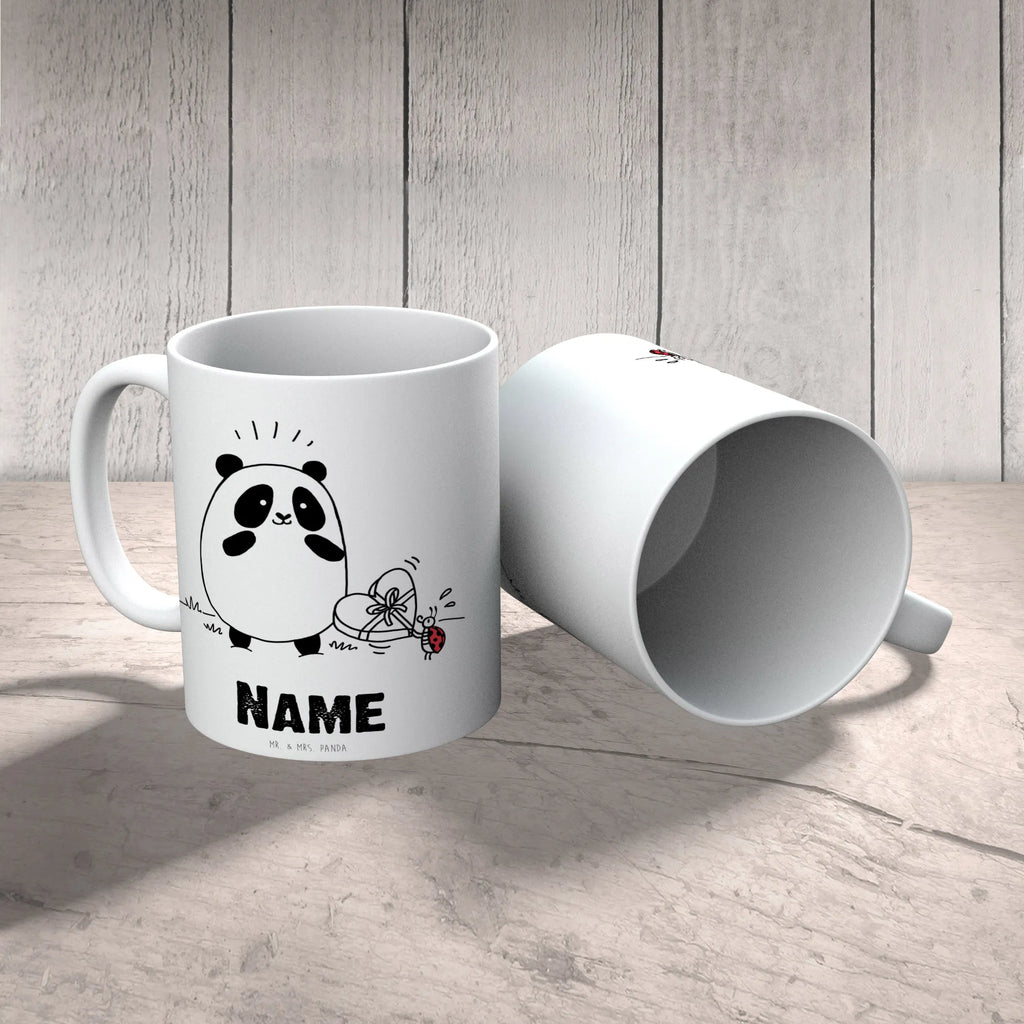 Spersonalizowany kubek Panda Dziękuję Namenstasse, Drucken, Namen, Wunschname, Personalisiert, Tasse, Personalisierte Tasse, Tasse mit Namen
