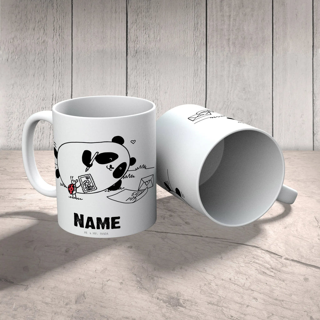 Spersonalizowany kubek Panda tęsknić Personalisierte Tasse, Wunschname, Namen, Drucken, Tasse mit Namen, Namenstasse, Tasse, Personalisiert