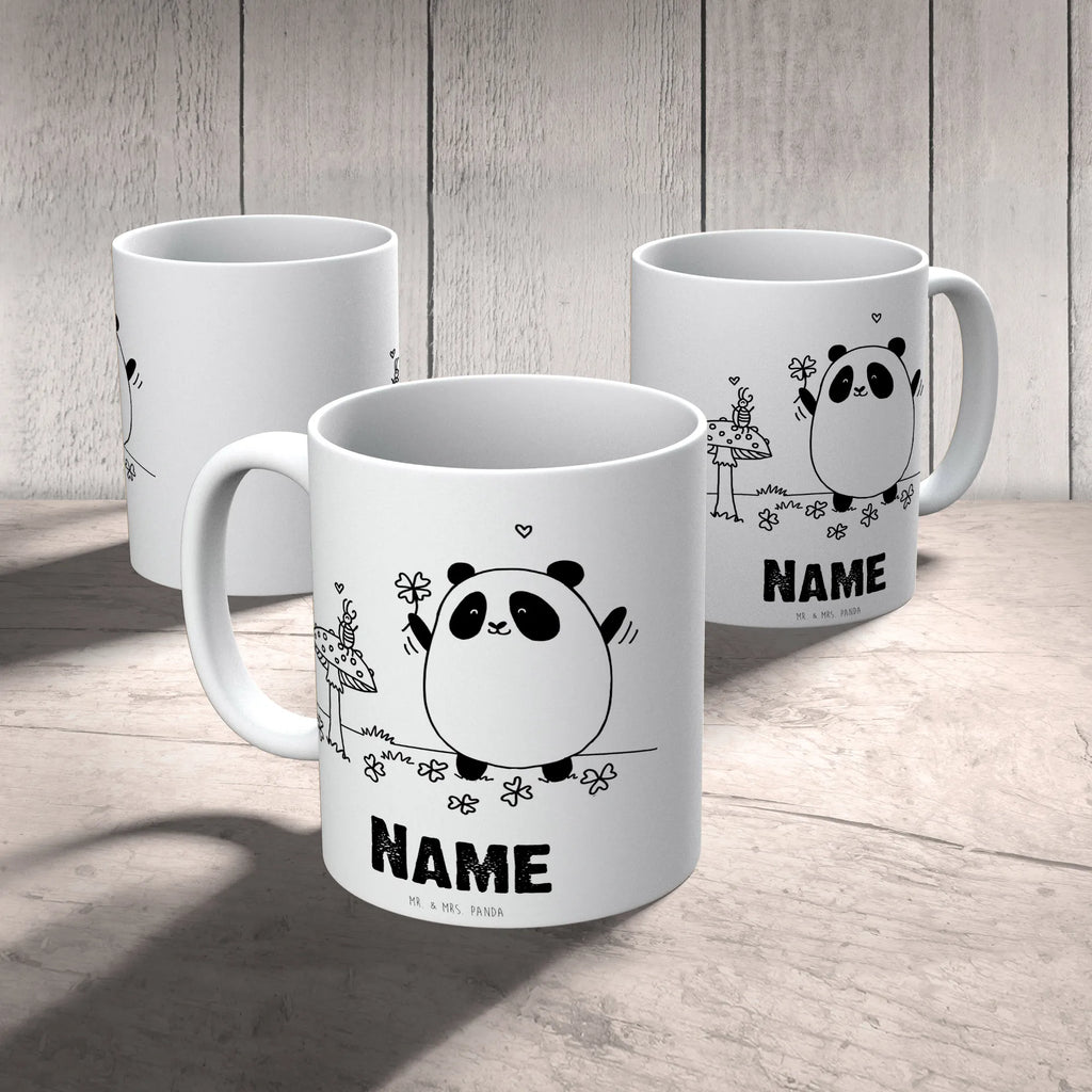Personalised cup Panda Happiness Namenstasse, Wunschname, Personalisiert, Tasse mit Namen, Tasse, Namen, Drucken, Personalisierte Tasse