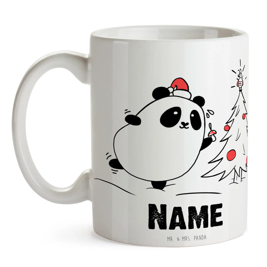 Spersonalizowany kubek Panda Okres świąteczny Drucken, Tasse, Wunschname, Tasse mit Namen, Namen, Namenstasse, Personalisiert, Personalisierte Tasse