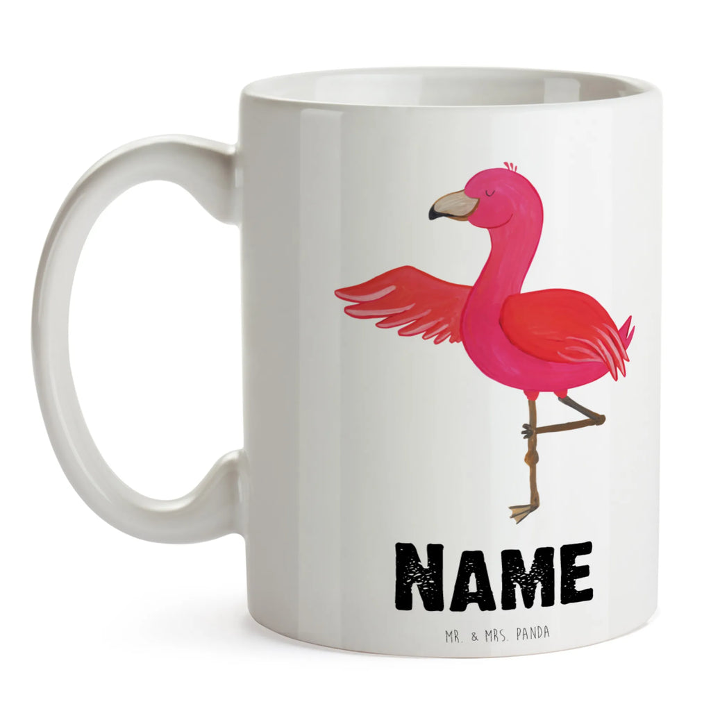 Personalised cup flamingo yoga Flamingo, pink, pink bird, bird of paradise, red, flamingo decoration, gift pink, gifts, gift idea, children, adults, girls, flamingo fans, summer, vacation, sea, unusual gifts in pink, pink gifts, girls gifts, small gifts, Caribbean feeling, funny sayings, mindfulness, namaste, yoga exercise, bird, anger, yoga, deep relaxation, agitation, relaxation