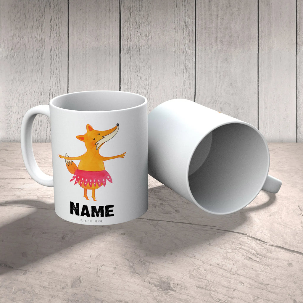 Personalisierte Tasse Fuchs Ballerina Tasse, Namen, Tasse mit Namen, Personalisiert, Personalisierte Tasse, Wunschname, Namenstasse, Drucken, Fuchs, Tanzen, Fuchs Spruch, Ballerina, Ballett, Party, Geburtstag, Tänzerin, Füchsin, Füchse, Einladung