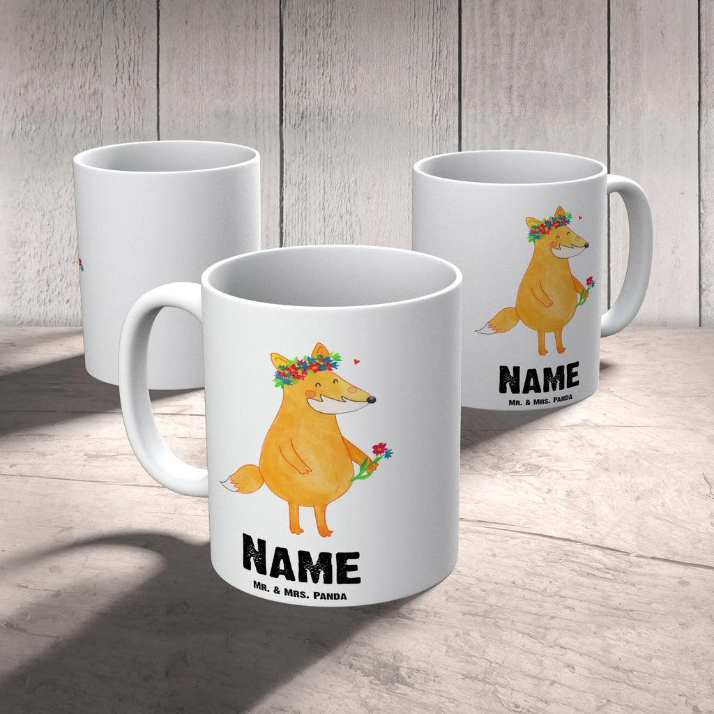 Personalisierte Tasse Fuchs Blumenliebe Personalisiert, Tasse mit Namen, Namen, Drucken, Namenstasse, Personalisierte Tasse, Tasse, Wunschname, Fuchs, Freude, Liebesbeweis, Freundinnen, ich, Liebe, Blumen, Selbstliebe, mich, Motivation, Fox, Fuchsmädchen, Freundin, Füchse, Blume, Blumenmädchen
