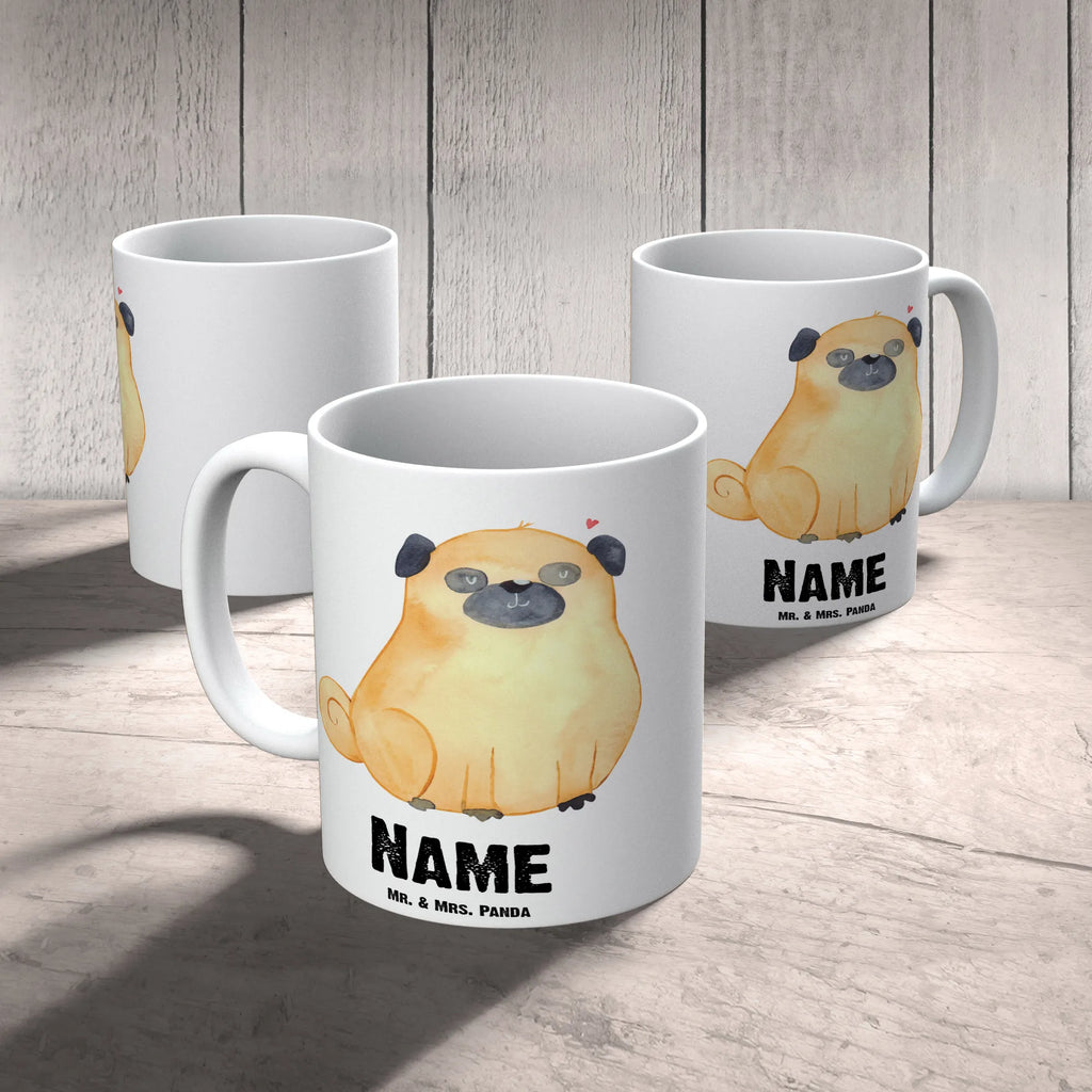 Personalisierte Tasse Mops Tasse, Personalisierte Tasse, Namen, Drucken, Tasse mit Namen, Wunschname, Namenstasse, Personalisiert, Hund, Hundemotiv, Haustier, Hunderasse, Tierliebhaber, Hundebesitzer, Sprüche, Hundeliebe, Mops, Liebe