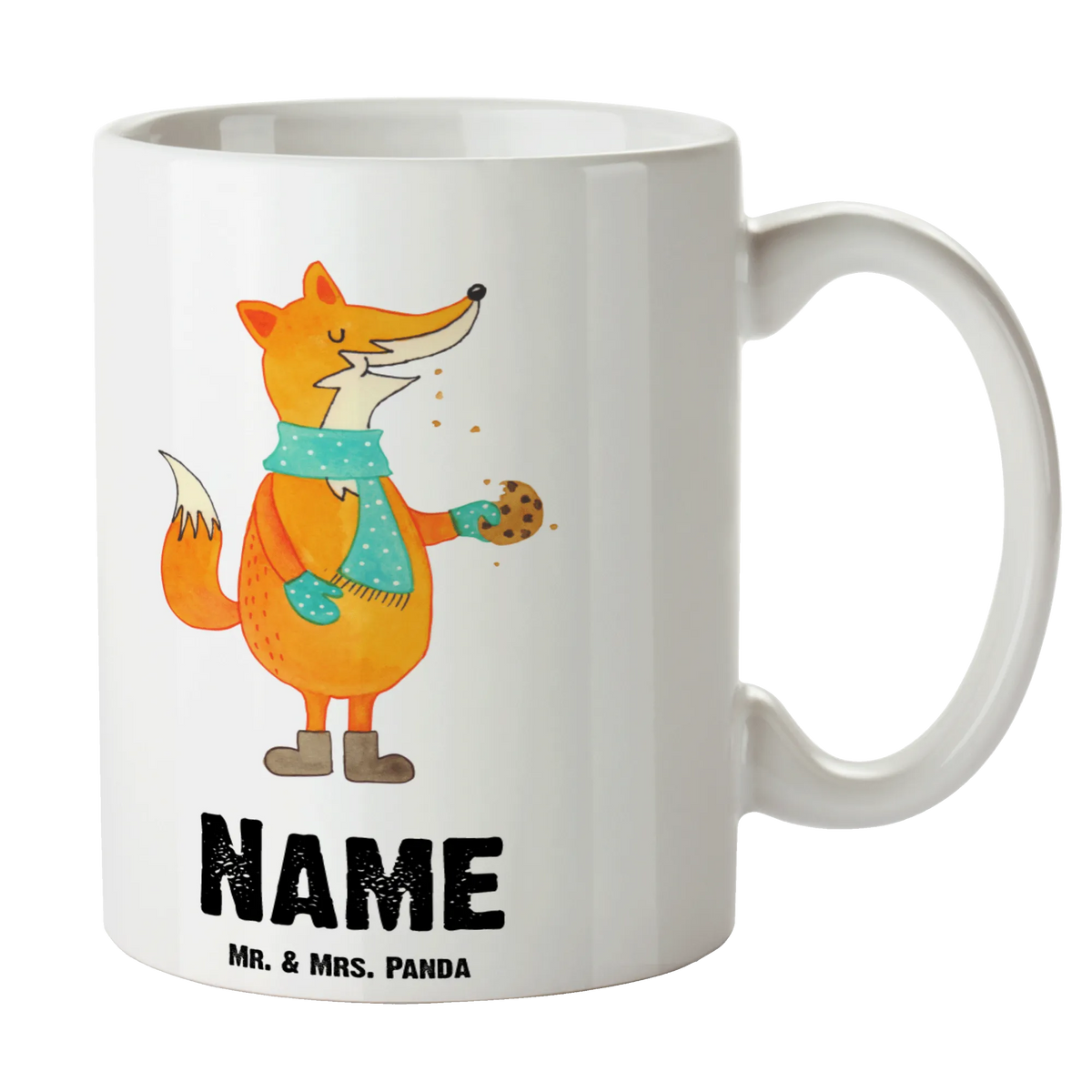 Personalised cup Fox biscuit fox, foxes, forest wildlife, clever as a fox, animal lover, cookies, baking saying, christmas time, love, christmas present, winter, kitchen decoration