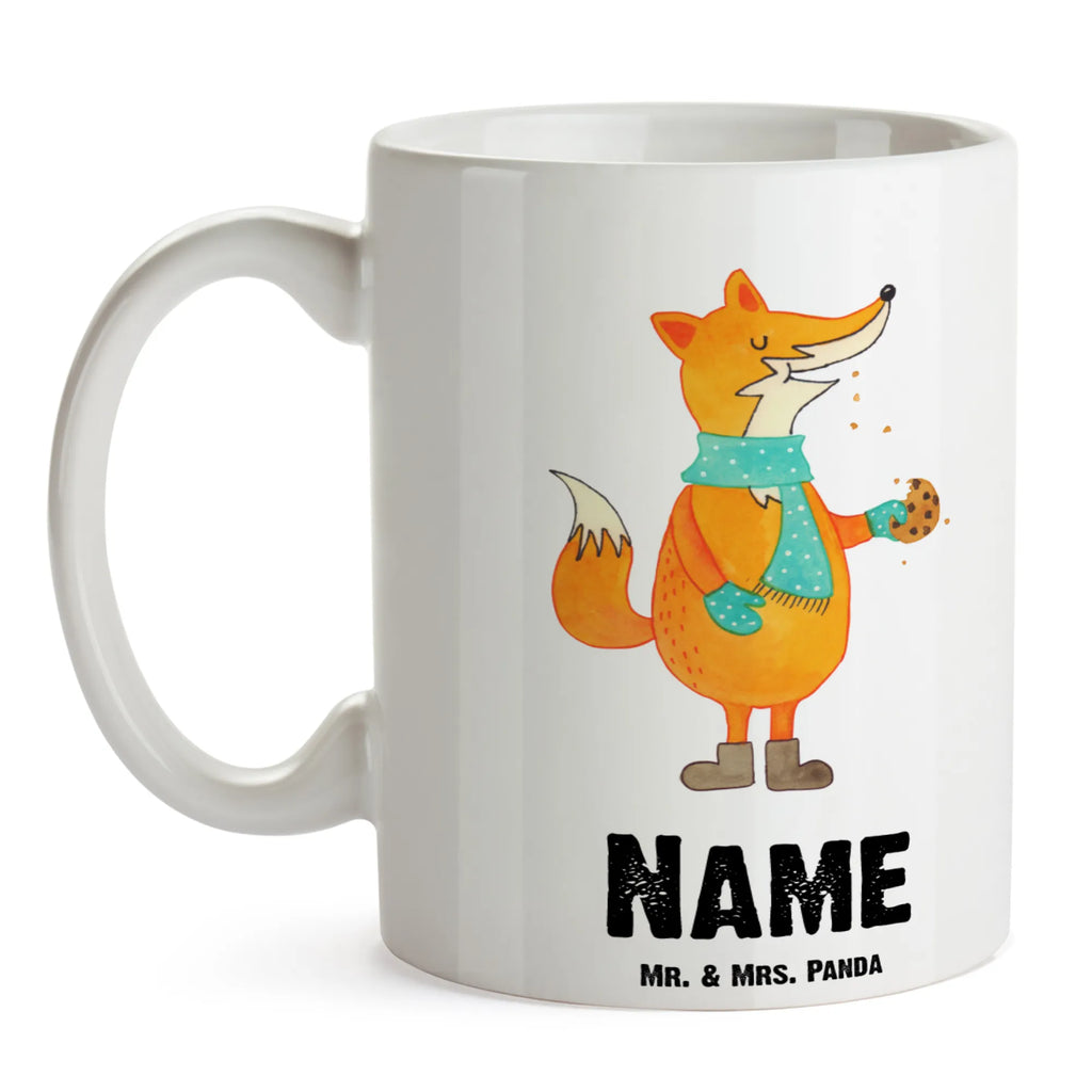 Personalisierte Tasse Fuchs Keks Personalisierte Tasse, Namen, Wunschname, Drucken, Tasse, Namenstasse, Personalisiert, Tasse mit Namen, Fuchs, Backen Spruch, Plätzchen, Winter, Liebe, Weihnachtszeit, Füchse, Kekse, Küche Deko