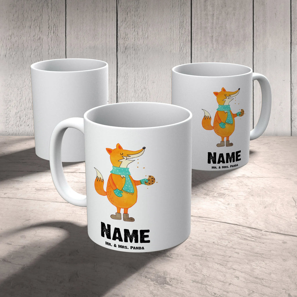 Personalisierte Tasse Fuchs Keks Personalisierte Tasse, Namen, Wunschname, Drucken, Tasse, Namenstasse, Personalisiert, Tasse mit Namen, Fuchs, Backen Spruch, Plätzchen, Winter, Liebe, Weihnachtszeit, Füchse, Kekse, Küche Deko