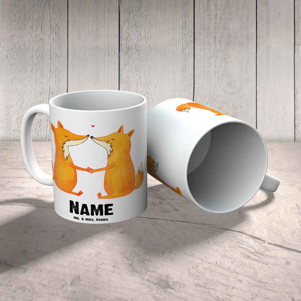 Personalisierte Tasse Füchse Liebe Personalisiert, Tasse mit Namen, Namen, Personalisierte Tasse, Drucken, Namenstasse, Wunschname, Tasse, Fuchs, Freund, Verlobte, Ehemann, Fox, Paar, Ehe, Liebesbeweis, Ehefrau, Füchse, Partner, Liebe, Liebespaar, Freundin