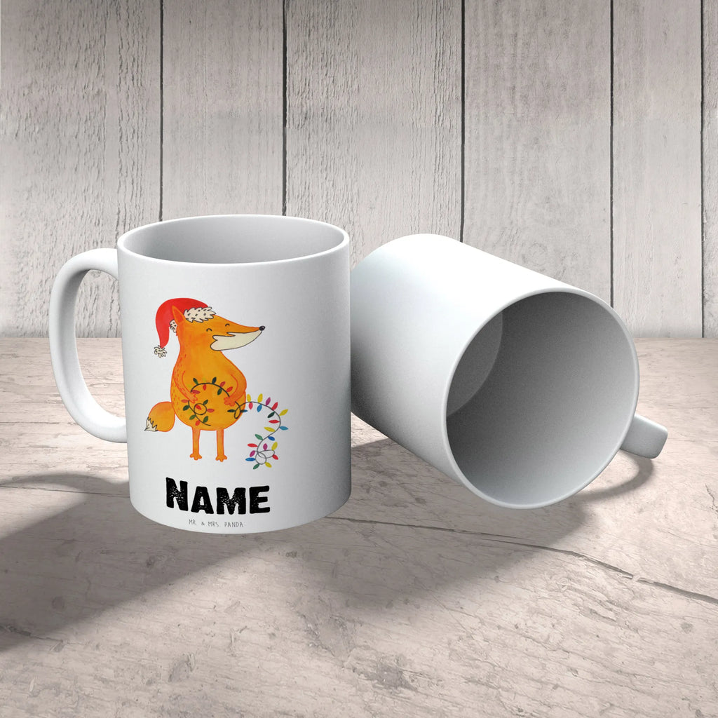 Personalisierte Tasse Fuchs Weihnachten Wunschname, Drucken, Tasse mit Namen, Namenstasse, Namen, Personalisierte Tasse, Personalisiert, Tasse, Weihnachten, Winter, Weihnachtsdeko, Nikolaus, Advent, Heiligabend, Wintermotiv, Fuchs, Geschenk Weihnachten, Weihnachtsmann, Füchse, Weihnachtszeit, Spruch schön