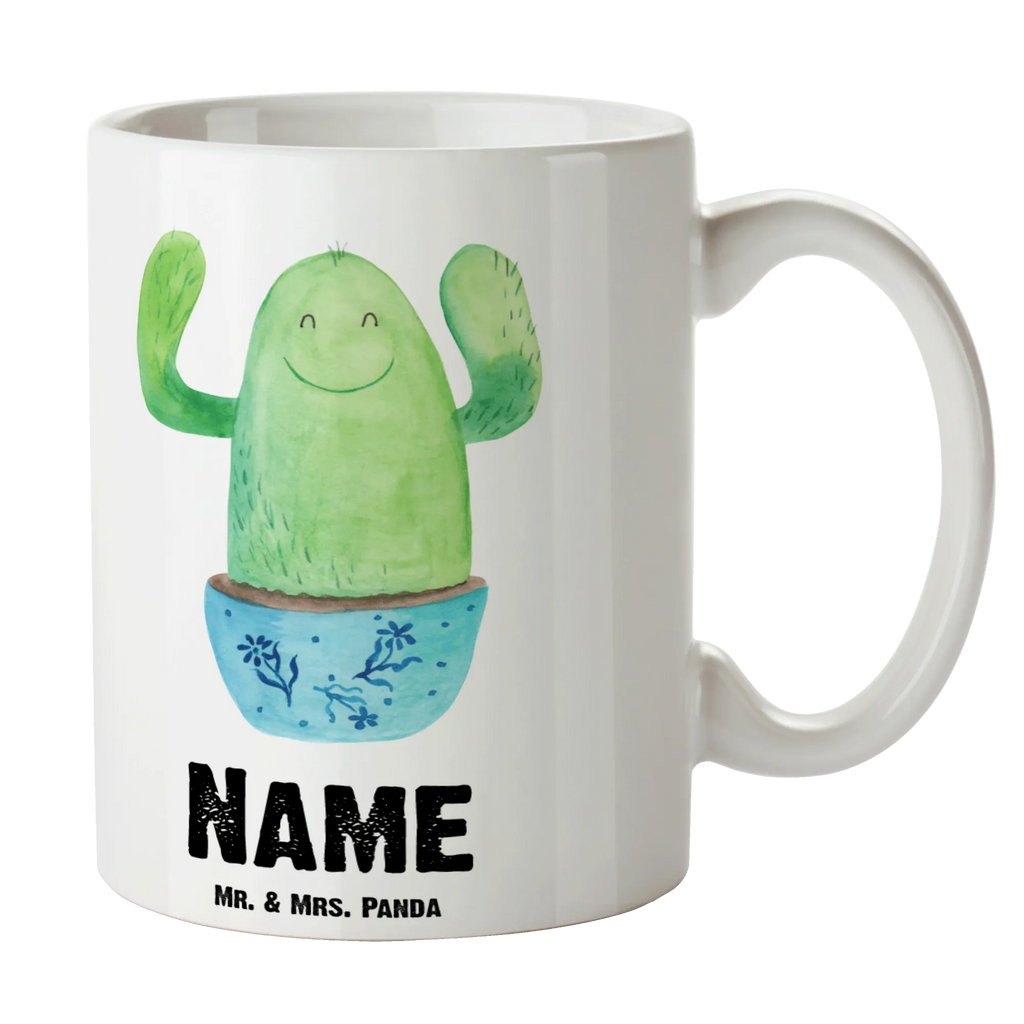 Personalised cup cactus happy cactus, cactuses, plants, cactus plant, small green cactus, mother, office, child protection, motivation, colleague, family, funny, cacti, new start, saying, office life, friend, education