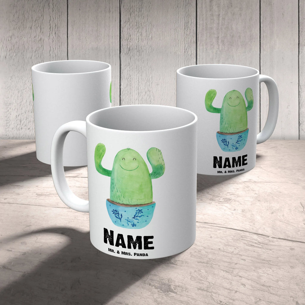 Personalised cup cactus happy cactus, cactuses, plants, cactus plant, small green cactus, mother, office, child protection, motivation, colleague, family, funny, cacti, new start, saying, office life, friend, education