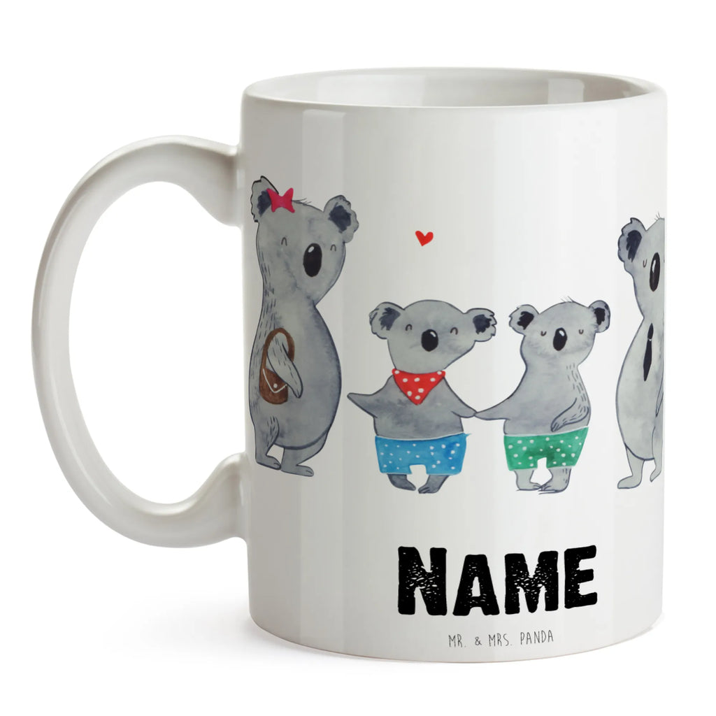Personalisierte Tasse Koala Familie zwei Personalisiert, Drucken, Namenstasse, Tasse mit Namen, Namen, Wunschname, Personalisierte Tasse, Tasse, Familie, Vatertag, Muttertag, Bruder, Schwester, Mama, Papa, Oma, Opa, beste Familie, Koalafamilie, Koalabär, Lieblingsfamilie, Familienleben, Koala, Familienzeit