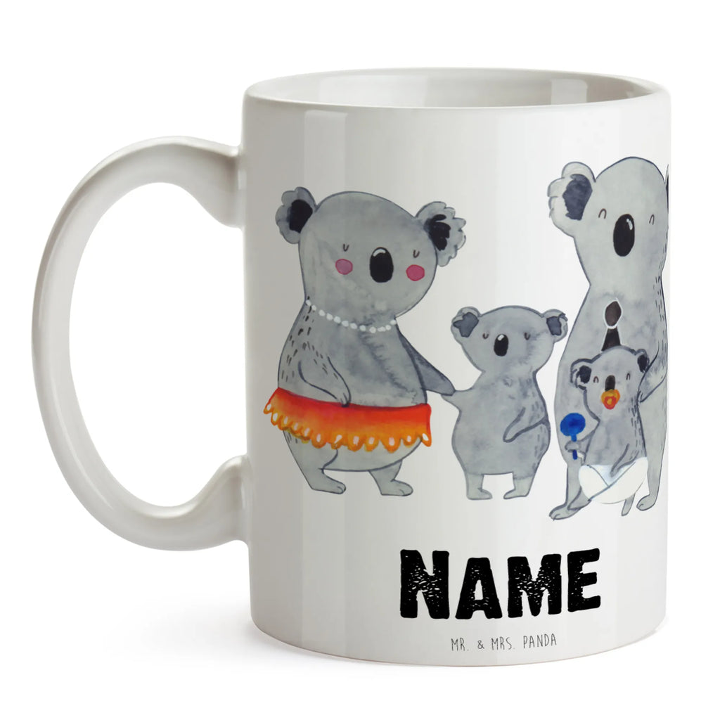 Personalised cup Koala Family Family, Father's Day, Mother's Day, brother, sister, Mom, Dad, siblings, children, family, koalas, dad, mom, family life, Koala