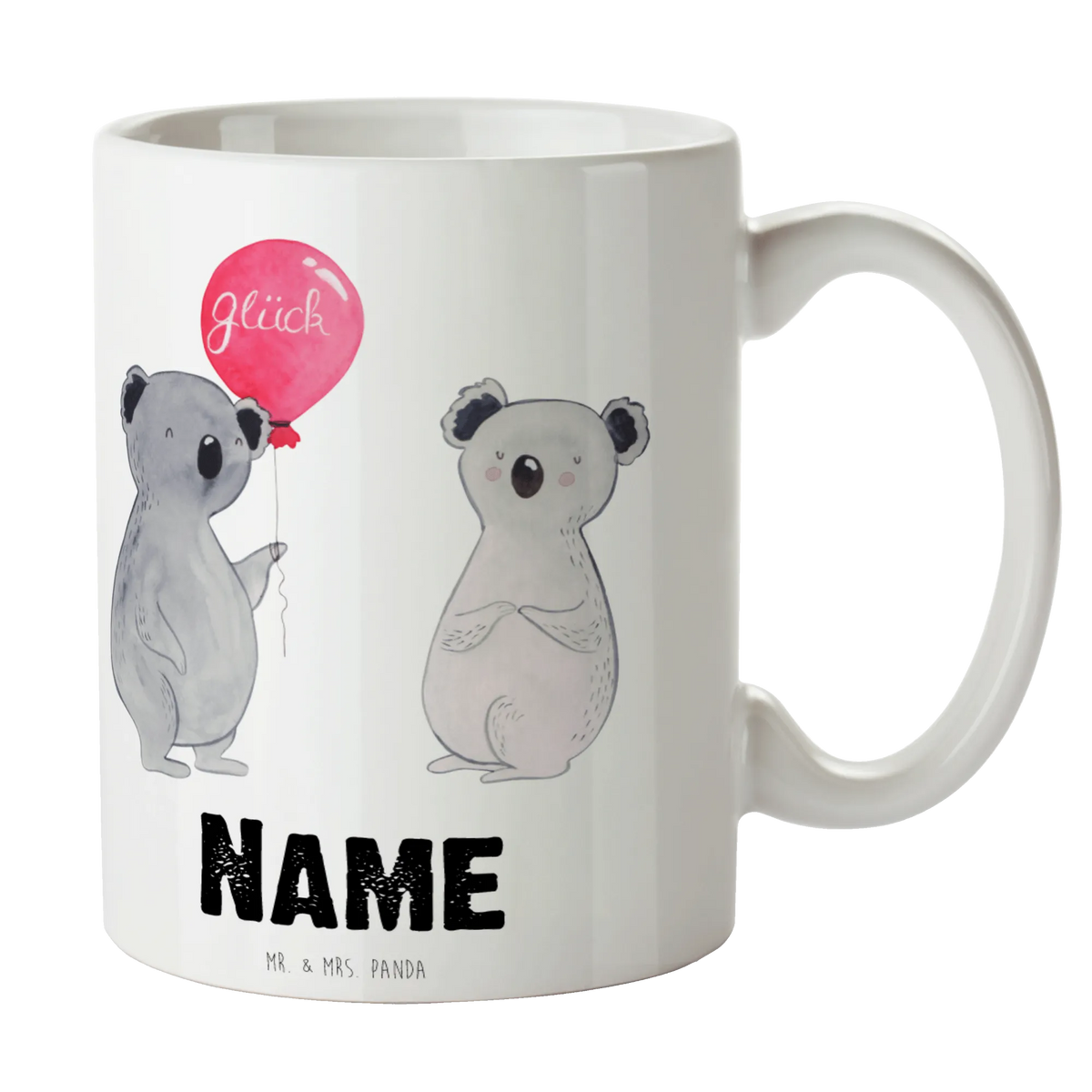 Personalised cup Koala bear balloon Koala, party, present, balloon, birthday, koala