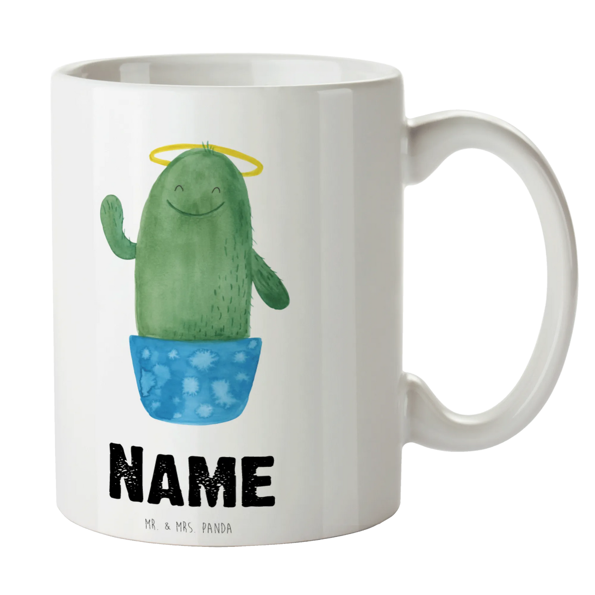 Personalised cup cactus Holy cactus, cactuses, plants, cactus plant, small green cactus, funny, family, brother, girlfriend, sisters, child, parents, sister, halo, cheeky