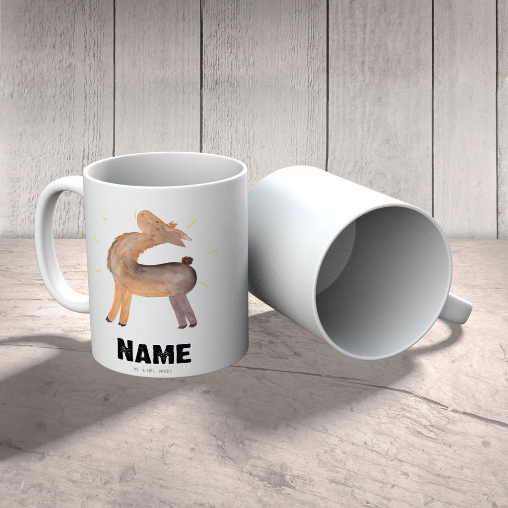 Personalised cup lama Proud Llama, llama, alpaca, trendy animal, Outsider, Girlfriends, Buddy, Hippie, Best friend, New start, Llamas, Lama, Proud, Girlfriend, Different, Family