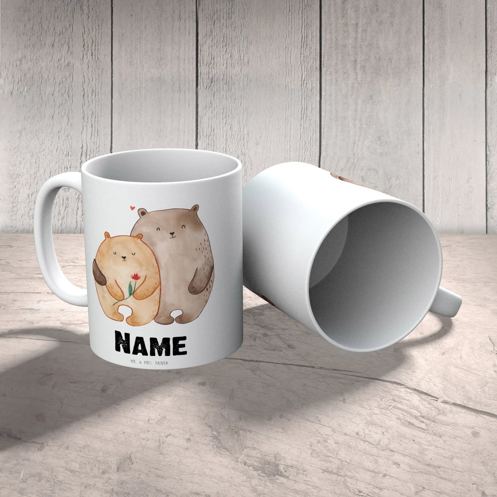 Personalisierte Tasse Bären Liebe Drucken, Namen, Wunschname, Namenstasse, Tasse mit Namen, Tasse, Personalisiert, Personalisierte Tasse, Liebe, Partner, Freund, Freundin, Ehemann, Ehefrau, Heiraten, Verlobung, Heiratsantrag, Liebesgeschenk, Jahrestag, Hocheitstag, Verliebt, Geschenk Hochzeit, Bärchen, Hochzeitstag, Bären, Verheiratet, Geschenk Freundin, Bär, Liebesbeweis, Verlobt, Geschenk Freund