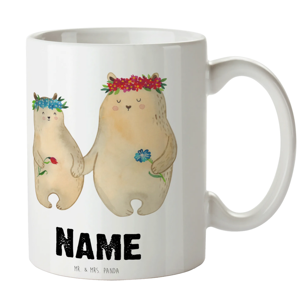 Personalisierte Tasse Bären mit Blumenkranz Personalisierte Tasse, Tasse mit Namen, Namenstasse, Personalisiert, Drucken, Wunschname, Namen, Tasse, Familie, Vatertag, Muttertag, Bruder, Schwester, Mama, Papa, Oma, Opa, Kinder, Vorbild, Mutti, Lieblingsmama, Bär, Bären, Tochter, Geschenk Mama. Muttertag, Mami, Mutter, Family, beste Mutter, Kind, Lieblingsmensch, Töchter, weltbeste Mama