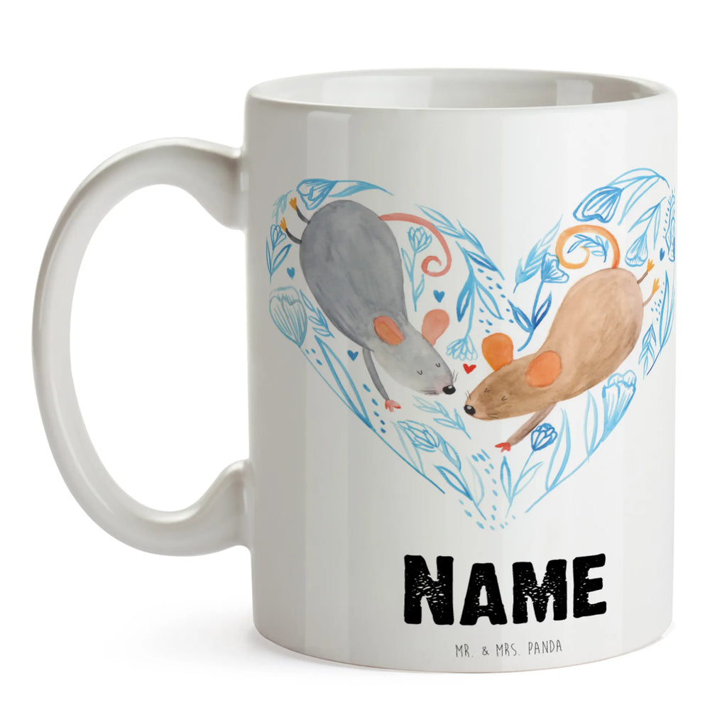 Personalisierte Tasse Mäuse Herz Personalisierte Tasse, Tasse mit Namen, Drucken, Namenstasse, Tasse, Namen, Wunschname, Personalisiert, Freundin, Freund, Liebe, Liebesgeschenk, Jahrestag, Verlobung, Partner, Ehemann, Ehefrau, Heiraten, Heiratsantrag, Hocheitstag, Maus, Liebesbotschaft, Geschenk für Zwei, Mäuse, Love, Gemeinsamkeit, Hochzeit, Liebesbeweis, Lieblingsmensch