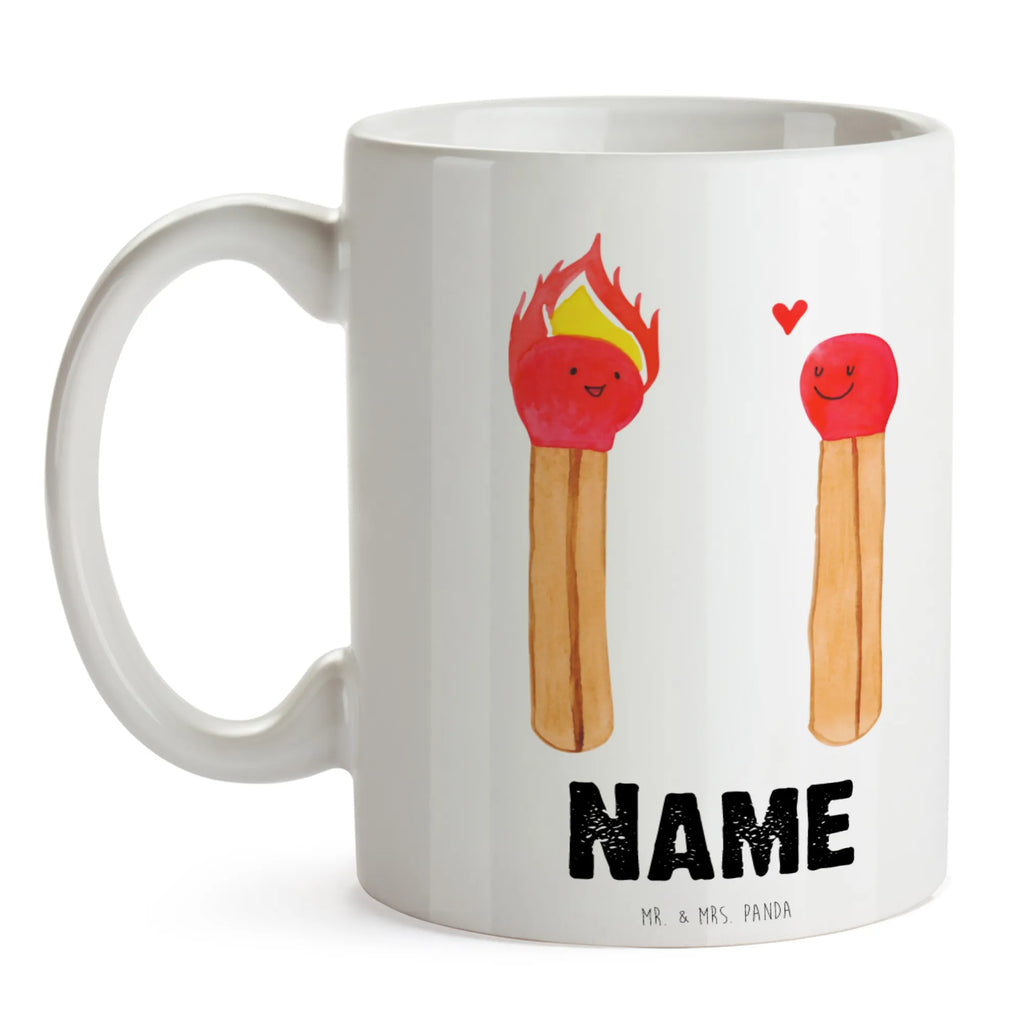 Personalisierte Tasse Streichhölzer Personalisiert, Tasse, Drucken, Wunschname, Tasse mit Namen, Personalisierte Tasse, Namenstasse, Namen, Liebe, Partner, Freund, Freundin, Ehemann, Ehefrau, Heiraten, Verlobung, Heiratsantrag, Liebesgeschenk, Jahrestag, Hocheitstag, Streichhölzer