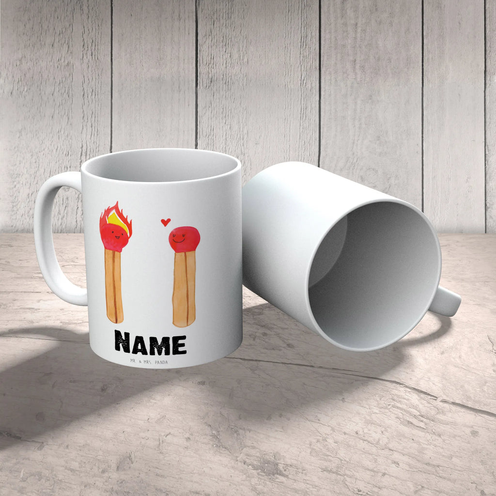 Personalisierte Tasse Streichhölzer Personalisiert, Tasse, Drucken, Wunschname, Tasse mit Namen, Personalisierte Tasse, Namenstasse, Namen, Liebe, Partner, Freund, Freundin, Ehemann, Ehefrau, Heiraten, Verlobung, Heiratsantrag, Liebesgeschenk, Jahrestag, Hocheitstag, Streichhölzer