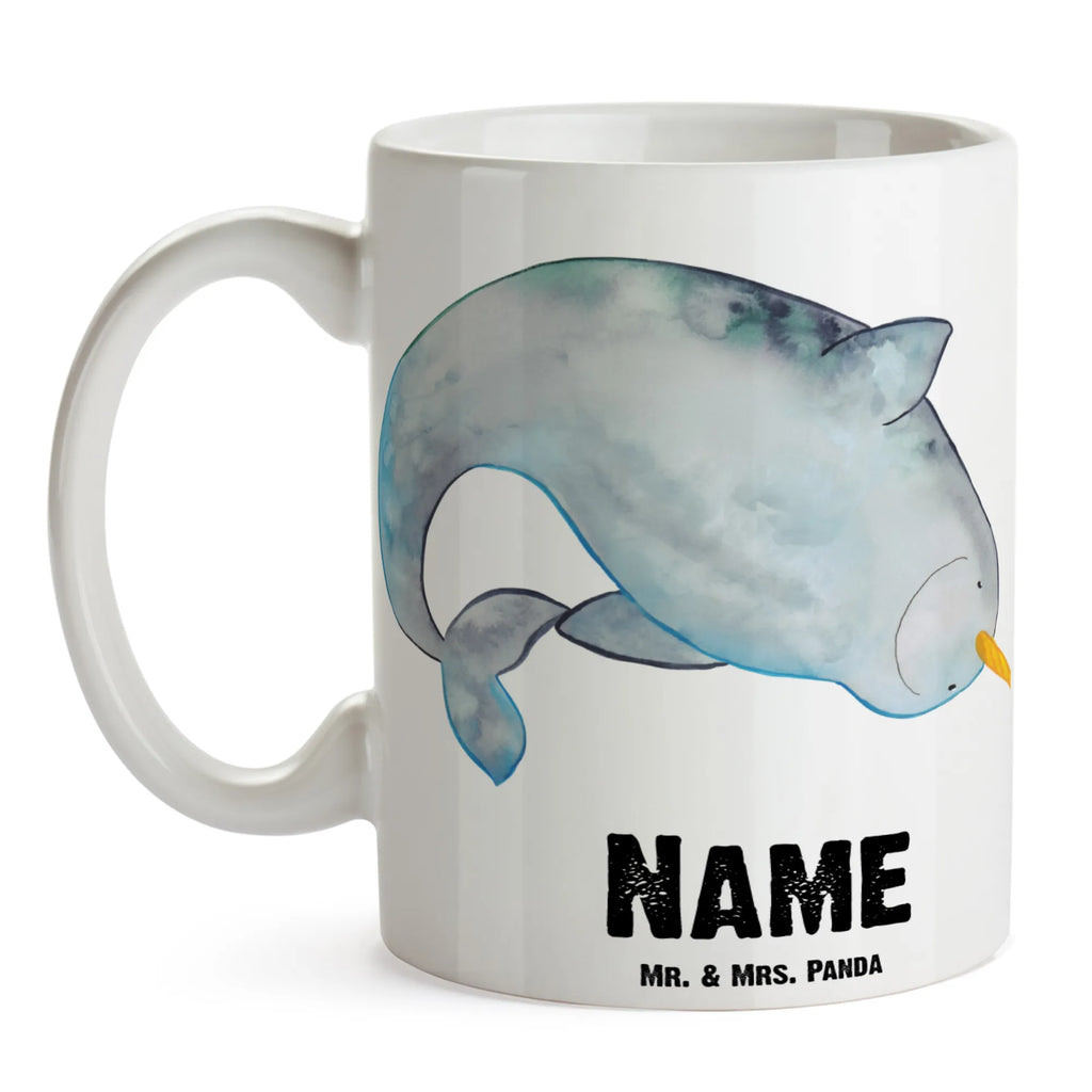 Personalised cup Narwhal Seafood, aquatic animals, ocean, sea, fish, shells, corals, reef, whale, narwhal, sea urchin, lobster, platypus, turtle, manatee, crocodile, orca, shrimp, gifts for seafood lovers, water world, underwater animals, underwater world, vacation, deep sea, seafood fans, gift ideas, seafood decoration, seafood posters, housewife, bachelorette, cleaning, Narwhal, cleaning up, nursery