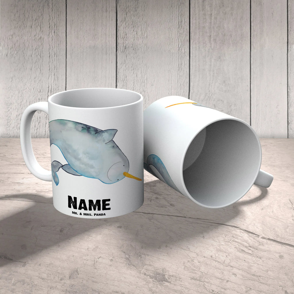 Personalised cup Narwhal Seafood, aquatic animals, ocean, sea, fish, shells, corals, reef, whale, narwhal, sea urchin, lobster, platypus, turtle, manatee, crocodile, orca, shrimp, gifts for seafood lovers, water world, underwater animals, underwater world, vacation, deep sea, seafood fans, gift ideas, seafood decoration, seafood posters, housewife, bachelorette, cleaning, Narwhal, cleaning up, nursery