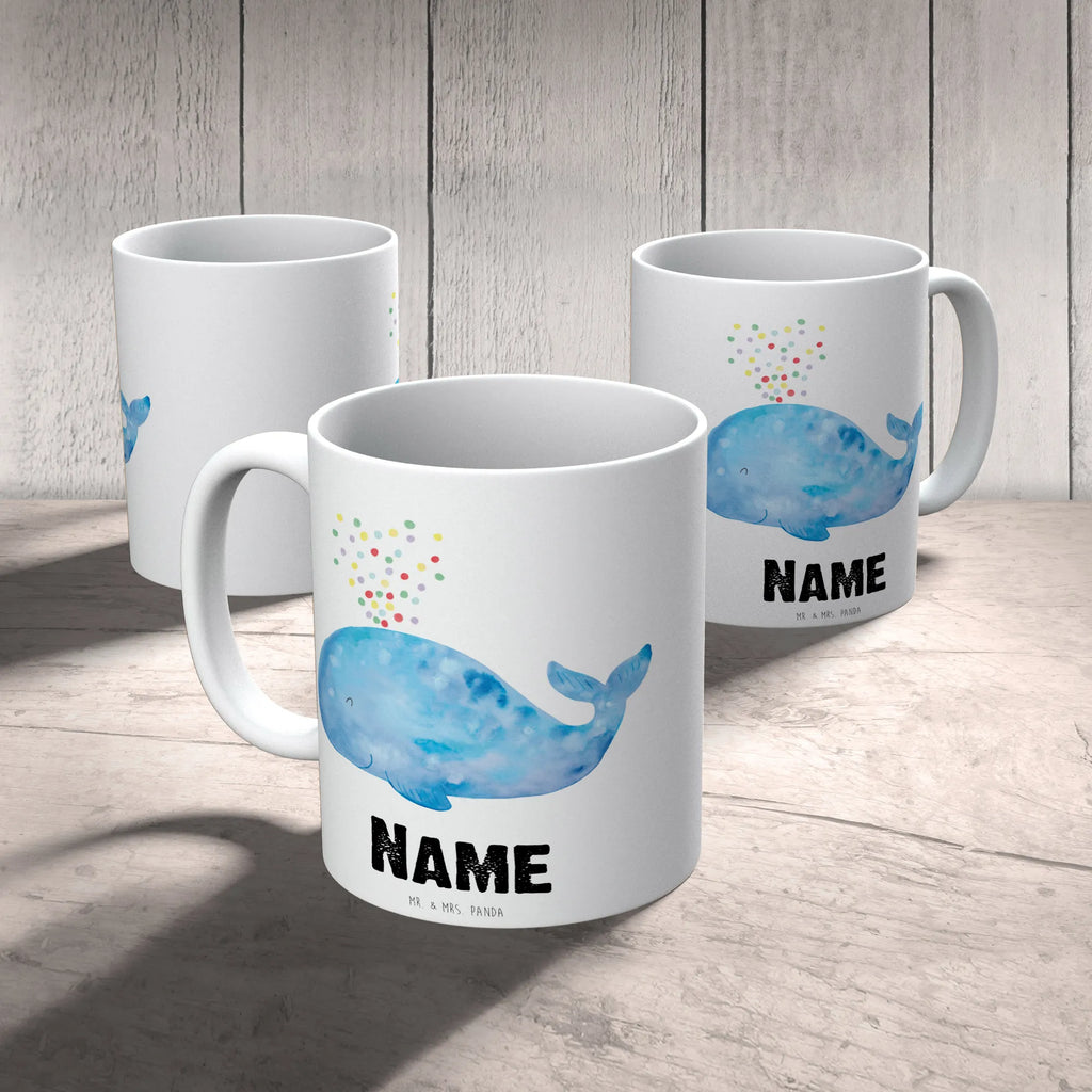 Personalisierte Tasse Wal Konfetti Namen, Wunschname, Namenstasse, Personalisierte Tasse, Tasse, Drucken, Personalisiert, Tasse mit Namen, Meerestiere, Meer, Urlaub, Wal, Motivation, Wale, Neustart, Lebensabschnitt, Neuanfang, Konfetti, Abnehmen, Diät, Trennung, Geburtstag