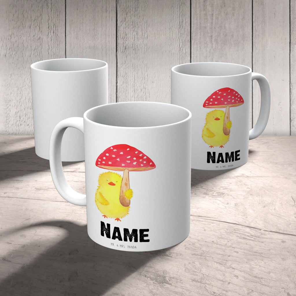 Personalisierte Tasse Küken Fliegenpilz Drucken, Namen, Wunschname, Personalisiert, Tasse mit Namen, Tasse, Namenstasse, Personalisierte Tasse, Ostern, Osterhase, Ostergeschenke, Osternest, Osterdeko, Geschenke zu Ostern, Ostern Geschenk, Ostergeschenke Kinder, Ostern Kinder, Glückspilz, Ostergrüße, Fliegenpilz, Frohe Ostern, Küken