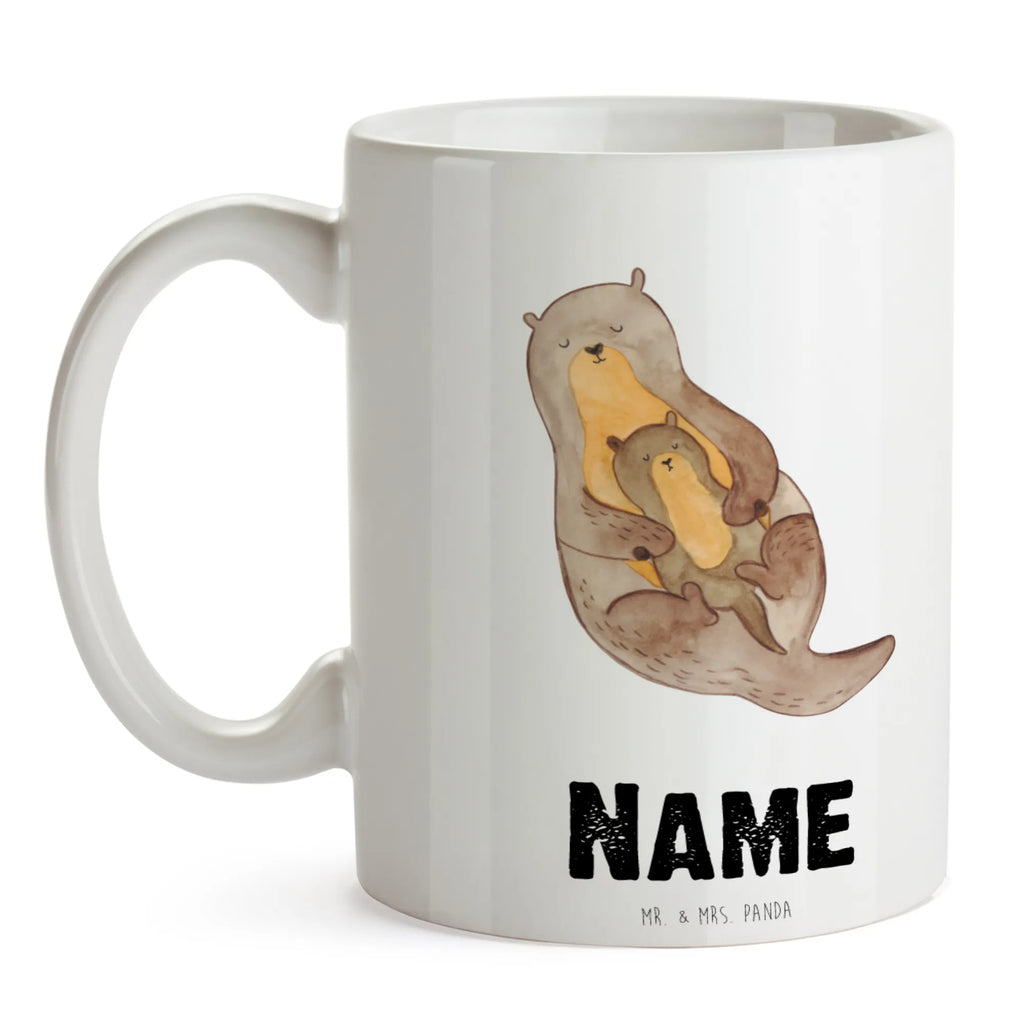 Personalisierte Tasse Otter mit Kind Tasse, Personalisiert, Drucken, Wunschname, Tasse mit Namen, Namen, Personalisierte Tasse, Namenstasse, Otter, Fischotter, Seeotter, Otter Seeotter See Otter