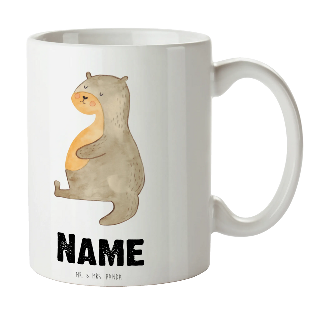 Personalisierte Tasse Otter Bauch Tasse mit Namen, Personalisierte Tasse, Personalisiert, Namen, Wunschname, Drucken, Namenstasse, Tasse, Otter, Fischotter, Seeotter, Otter Seeotter See Otter