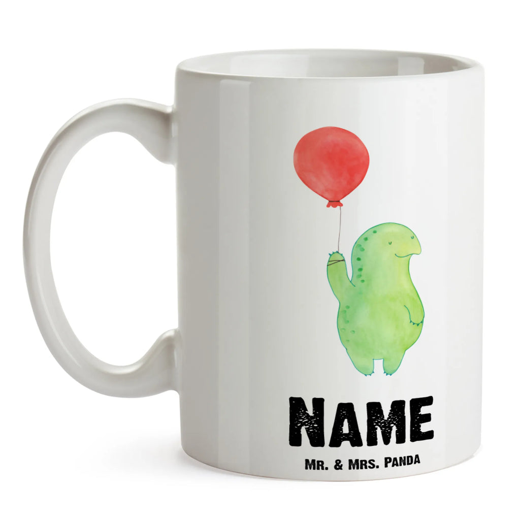 Personalisierte Tasse Schildkröte Luftballon Namenstasse, Personalisiert, Tasse mit Namen, Wunschname, Tasse, Namen, Personalisierte Tasse, Drucken, Schildkröte, Motivation, Schildkröten, Mutausbruch, Motivationsspruch