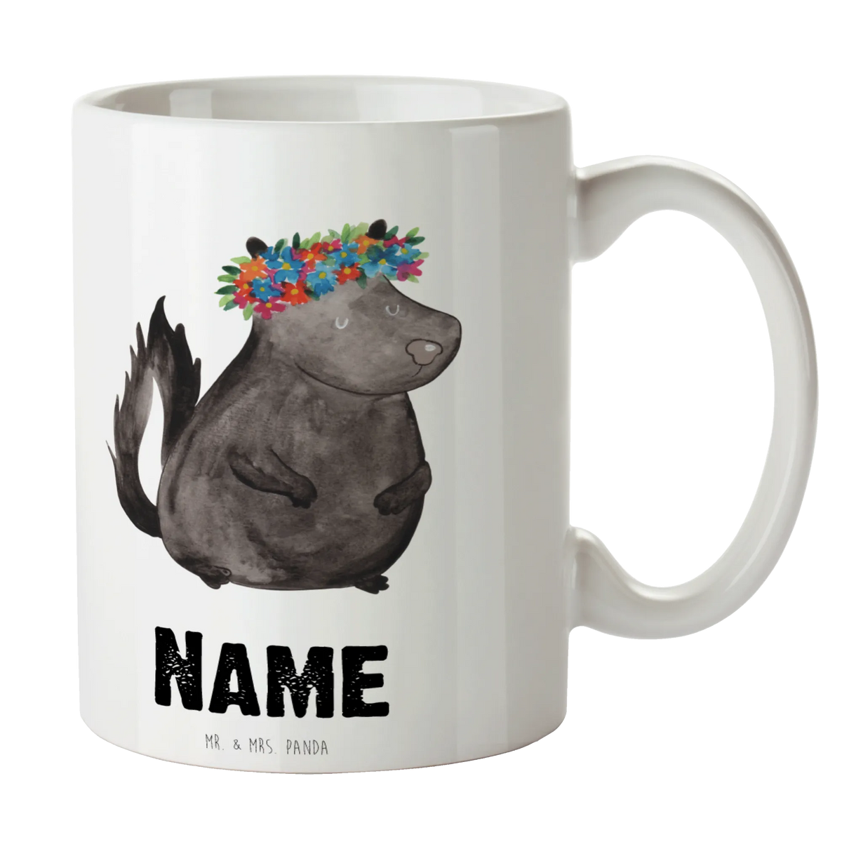 Personalised cup skunk Girl Skunk, Namaste, Stinker, Laugh, Predator, Stinky, Love, Live, Yoga, Wild animal