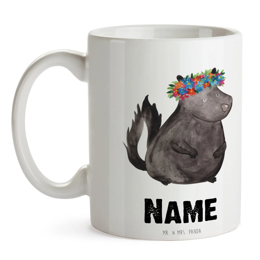 Personalised cup skunk Girl Skunk, Namaste, Stinker, Laugh, Predator, Stinky, Love, Live, Yoga, Wild animal