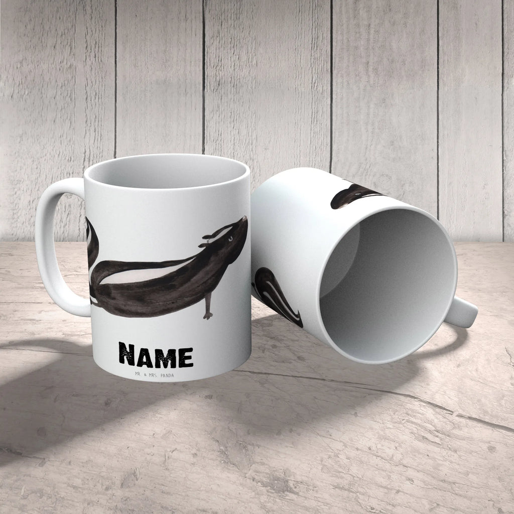 Personalised cup skunk yoga Skunk, Stinky, Predator, Live, Laugh, Love, Wild animal, Stinker, Yoga, Namaste