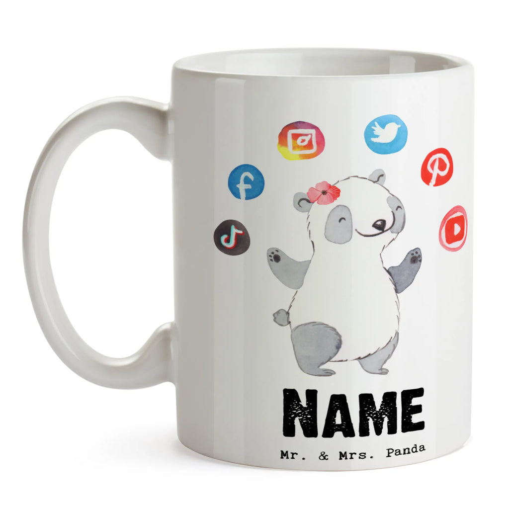 Personalised cup Social Media Manager heart gift, gift idea, best, farewell gift, passing exam, anniversary, retirement, promotion, job start, sayings, funny, profession