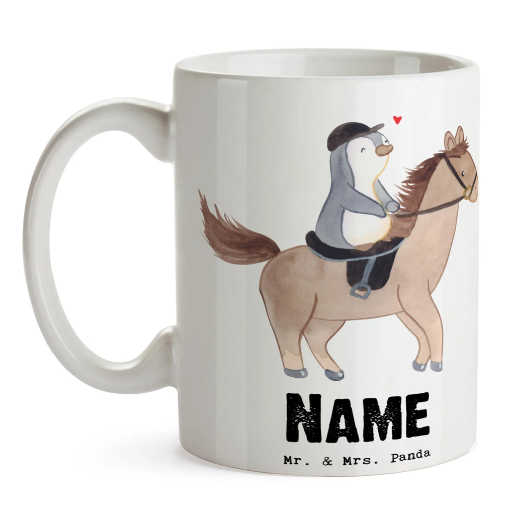 Personalisierte Tasse Pferd Reiten Tasse, Drucken, Namen, Personalisiert, Namenstasse, Wunschname, Tasse mit Namen, Personalisierte Tasse, Geschenk, Sport, Sportart, Hobby, Schenken, Danke, Dankeschön, Auszeichnung, Gewinn, Sportler, Reitverein, Reitstall, Reitsport, Pferde, Reiten