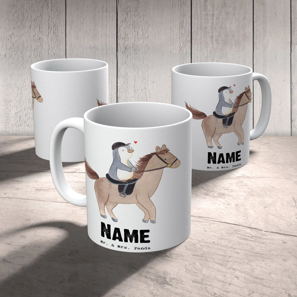 Personalisierte Tasse Pferd Reiten Tasse, Drucken, Namen, Personalisiert, Namenstasse, Wunschname, Tasse mit Namen, Personalisierte Tasse, Geschenk, Sport, Sportart, Hobby, Schenken, Danke, Dankeschön, Auszeichnung, Gewinn, Sportler, Reitverein, Reitstall, Reitsport, Pferde, Reiten