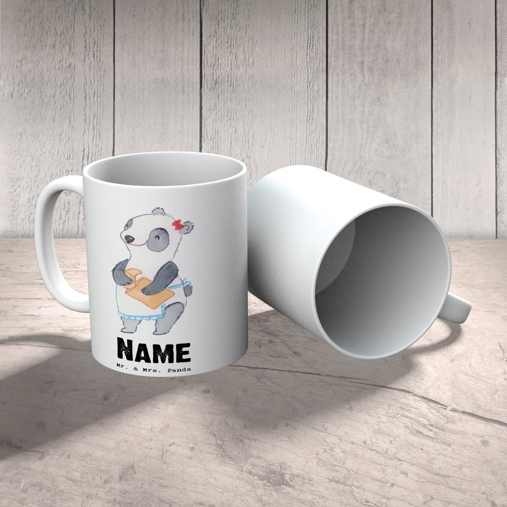 Personalisierte Tasse Bäckereifachverkäuferin mit Herz Tasse mit Namen, Namen, Namenstasse, Tasse, Personalisiert, Personalisierte Tasse, Wunschname, Drucken, Beruf, Ausbildung, Jubiläum, Abschied, Rente, Kollege, Kollegin, Geschenk, Schenken, Arbeitskollege, Mitarbeiter, Firma, Danke, Dankeschön, Bäckerladen, Backwarenverkäuferin, Backstube, Brotmanufaktur, Bäckereifachverkäuferin, Bäckerei