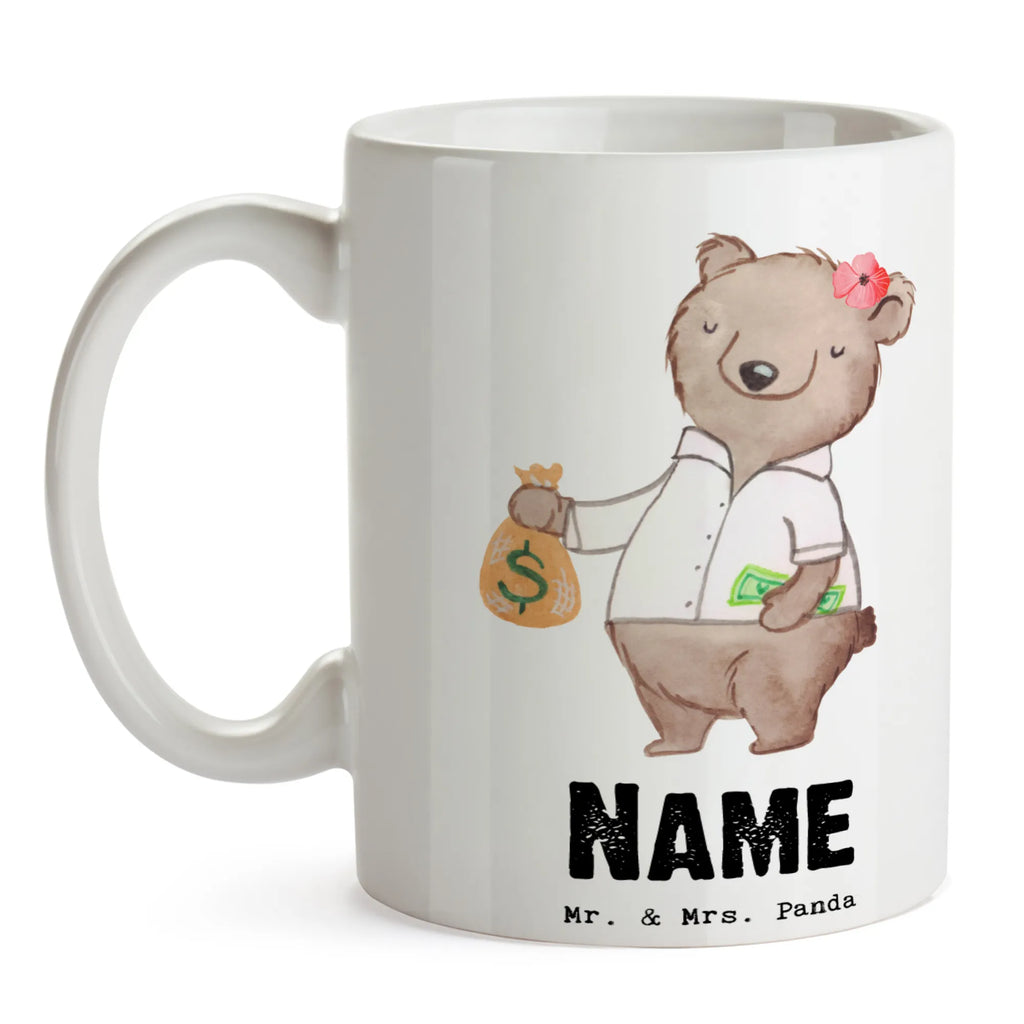 Personalisierte Tasse Bänkerin mit Herz Personalisierte Tasse, Wunschname, Tasse mit Namen, Namenstasse, Namen, Drucken, Tasse, Personalisiert, Beruf, Ausbildung, Jubiläum, Abschied, Rente, Kollege, Kollegin, Geschenk, Schenken, Arbeitskollege, Mitarbeiter, Firma, Danke, Dankeschön, Bänkerin, Bankangestellte, Bankberaterin, Bankfachfrau