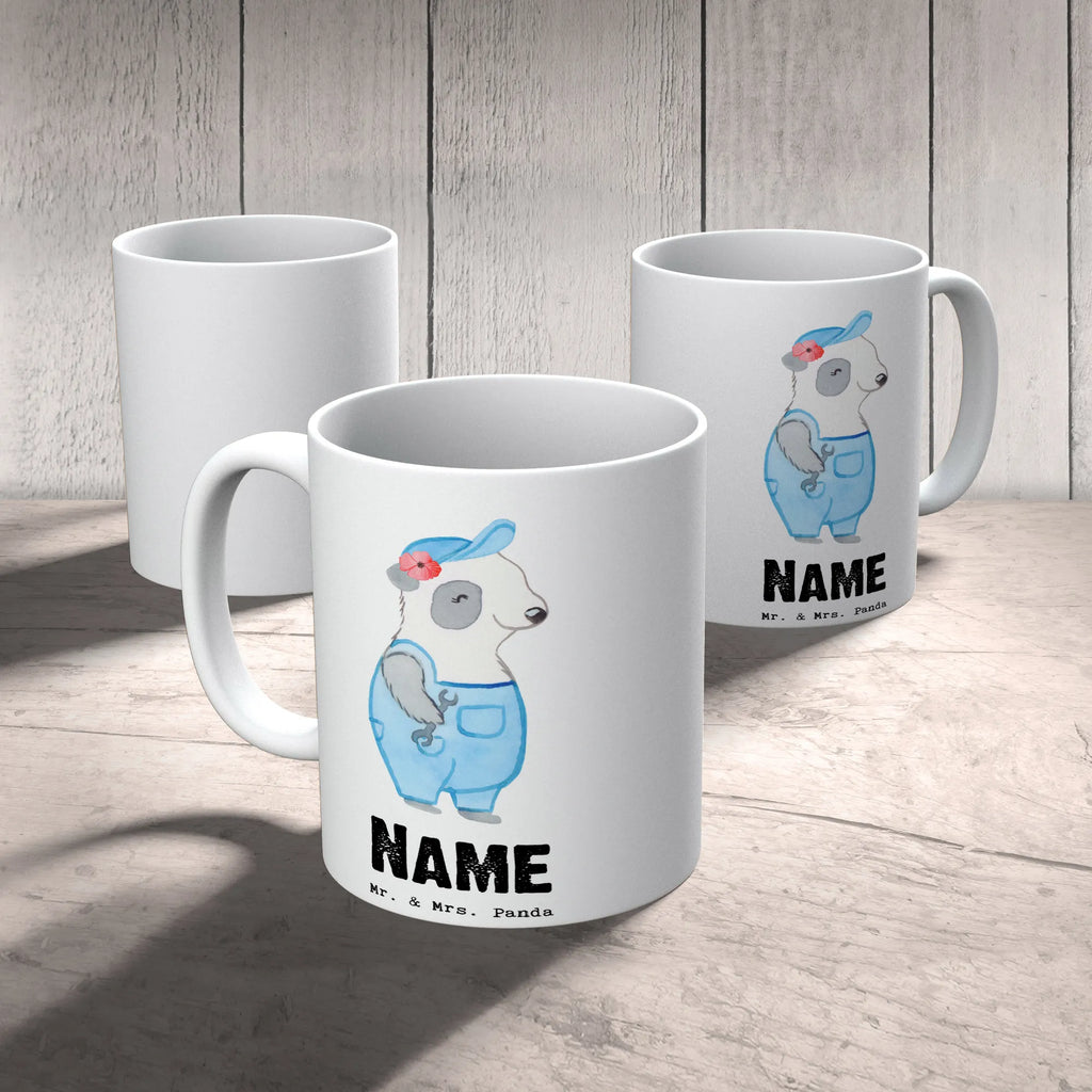 Personalisierte Tasse Handwerkerin mit Herz Namenstasse, Tasse mit Namen, Personalisierte Tasse, Drucken, Wunschname, Namen, Personalisiert, Tasse, Geschenk, Schenken, Jubiläum, Danke, Dankeschön, Beruf, Ausbildung, Abschied, Rente, Kollege, Kollegin, Arbeitskollege, Mitarbeiter, Firma, Werkstatt, Handwerkerin, Gesellenprüfung, Handwerksbetrieb
